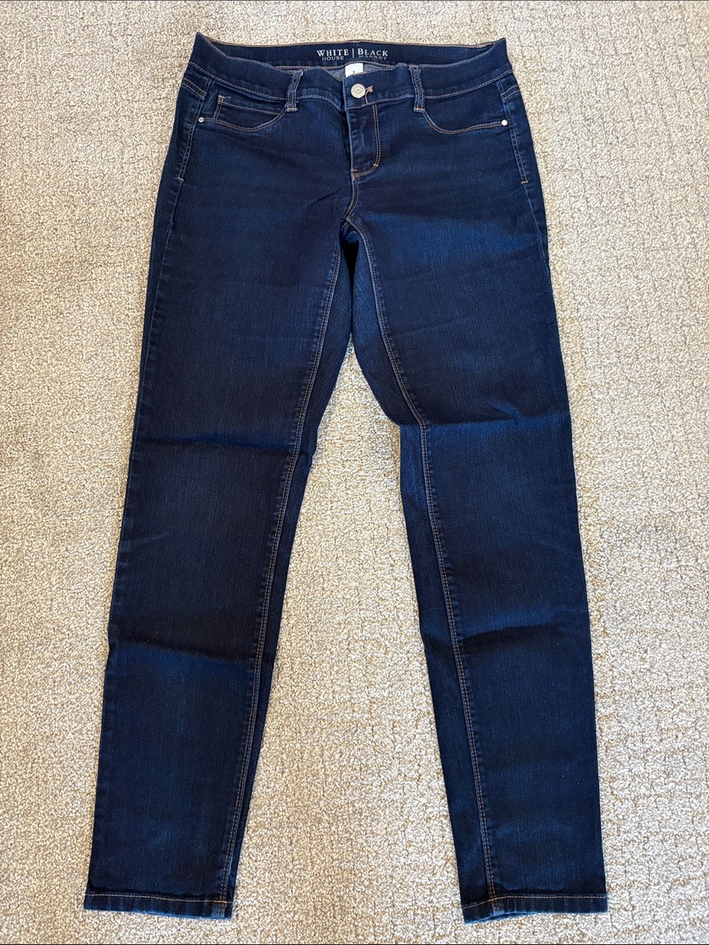 White House Black Market Dark Indigo Skinny Jeans